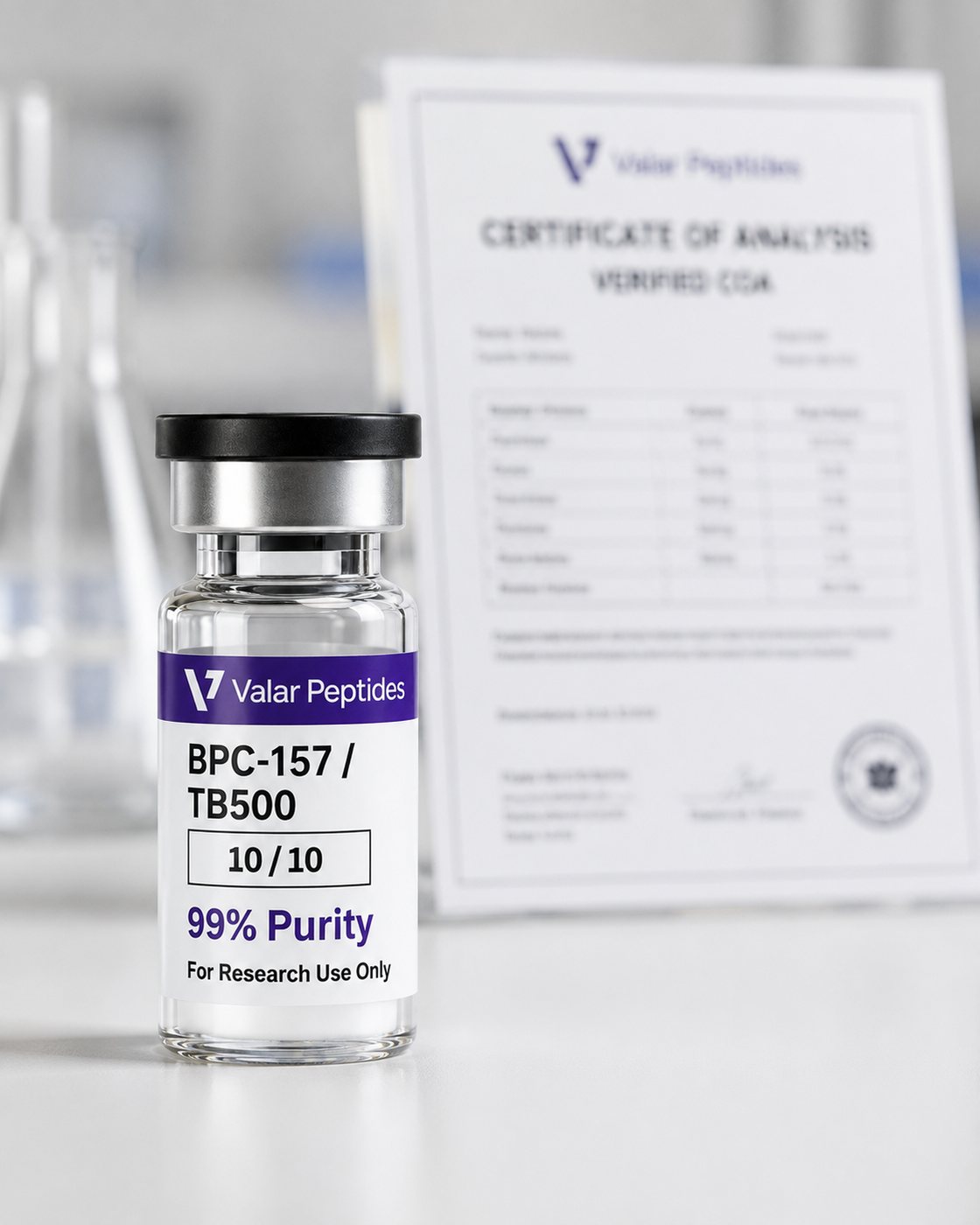 A verified batch certificate with its checkable code beside the product it documents.